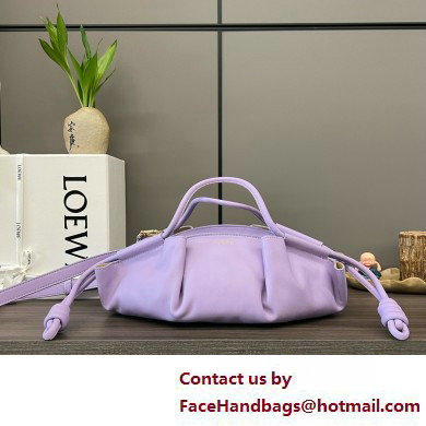 LOEWE Small Paseo bag in shiny nappa calfskin purple 2025