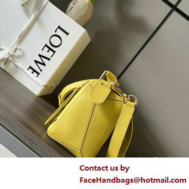 LOEWE Small Puzzle bag in classic calfskin Bright Ochre 2025