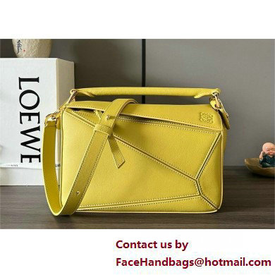 LOEWE Small Puzzle bag in classic calfskin Bright Ochre 2025