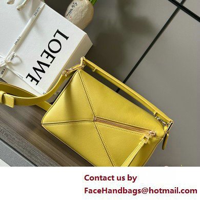 LOEWE Small Puzzle bag in classic calfskin Bright Ochre 2025