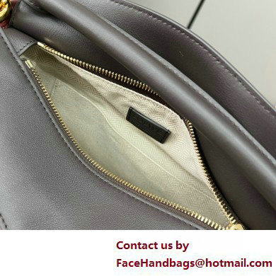 LOEWE Small Puzzle bag in classic calfskin Chocolate/Burgundy 2025