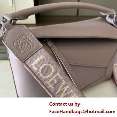 LOEWE Small Puzzle bag in satin calfskin lavender 2025