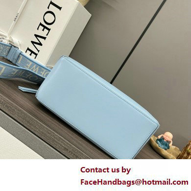 LOEWE Small Puzzle bag in satin calfskin sky blue 2025