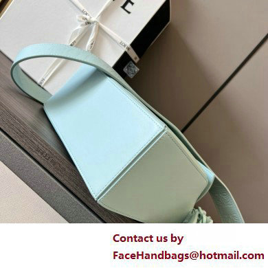 LOEWE Small Puzzle bag in satin calfskin sky blue 2025