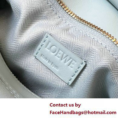 LOEWE Small Puzzle bag in satin calfskin sky blue 2025