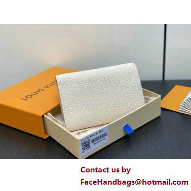 LOUIS VUITTON Capucines Compact Wallet WHITE 2025