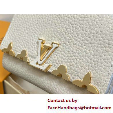 LOUIS VUITTON Capucines Compact Wallet WHITE 2025