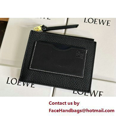 Loewe Large coin cardholder in soft grained calfskin Black - Click Image to Close