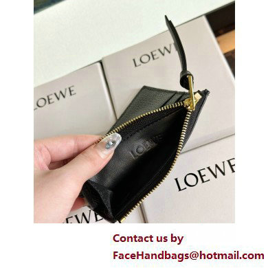 Loewe Large coin cardholder in soft grained calfskin Black