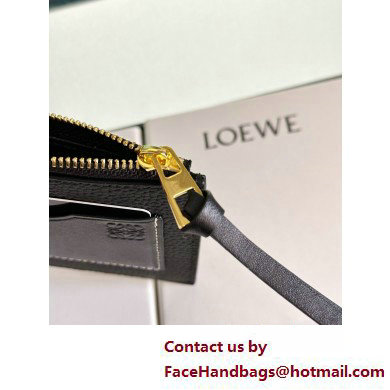 Loewe Large coin cardholder in soft grained calfskin Black