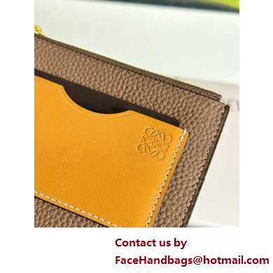 Loewe Large coin cardholder in soft grained calfskin Camel