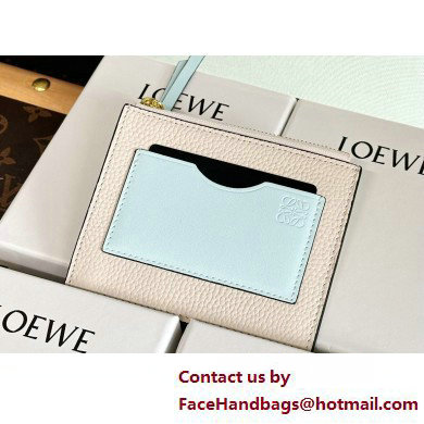 Loewe Large coin cardholder in soft grained calfskin Creamy - Click Image to Close