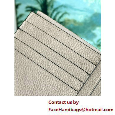 Loewe Large coin cardholder in soft grained calfskin Creamy