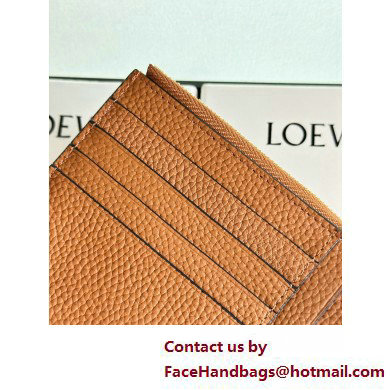 Loewe Large coin cardholder in soft grained calfskin Khaki - Click Image to Close