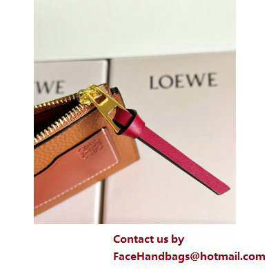 Loewe Large coin cardholder in soft grained calfskin Khaki