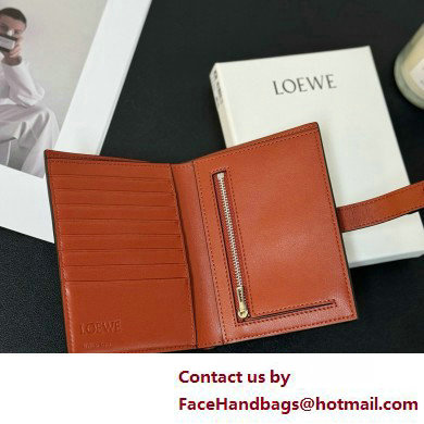 Loewe Medium vertical wallet in soft grained calfskin Blue