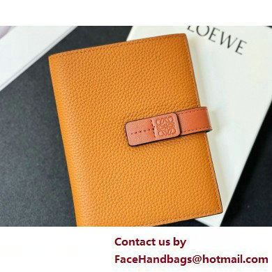 Loewe Medium vertical wallet in soft grained calfskin Khaki