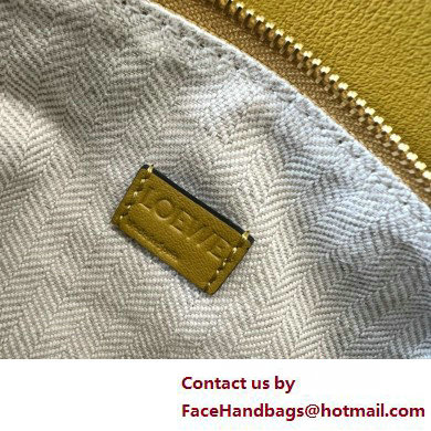 Loewe Mini Puzzle bag in classic calfskin Ochre/Soft White 2025