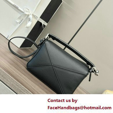 Loewe Mini Puzzle bag in classic calfskin black 2025