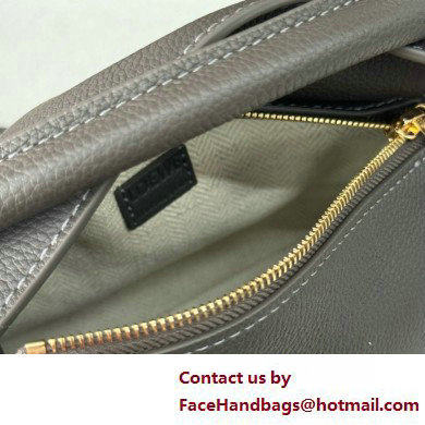 Loewe Mini Puzzle bag in soft grained calfskin dark grey 2025