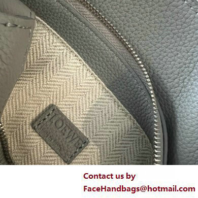 Loewe Mini Puzzle bag in soft grained calfskin pearl gray 2025