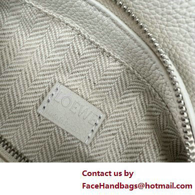 Loewe Mini Puzzle bag in soft grained calfskin white 2025