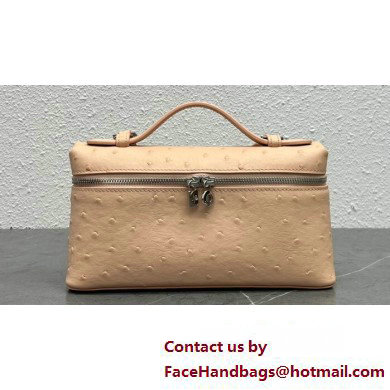 Loro Piana Extra Pocket L19 Bag in Ostrich Leather 02