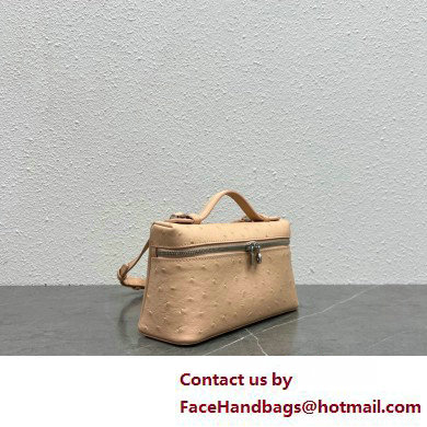 Loro Piana Extra Pocket L19 Bag in Ostrich Leather 02