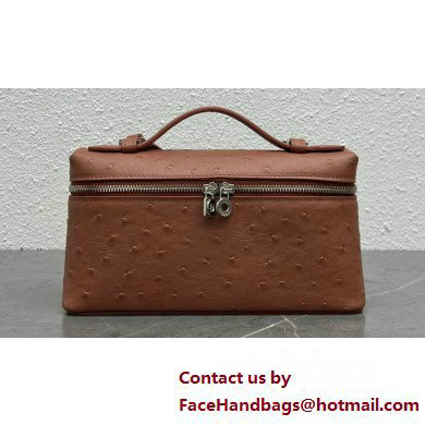 Loro Piana Extra Pocket L19 Bag in Ostrich Leather 04