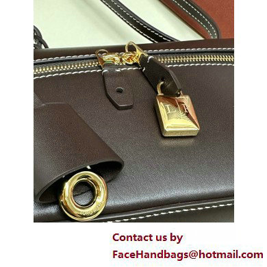 Loro Piana Extra Pocket L19 Pouch with New lock charms in Smooth Calfskin Coffee 2025