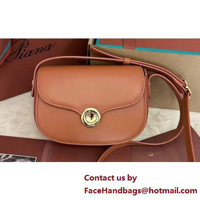 Loro Piana Mini Ghiera bag in Smooth Calfskin Brown 2025