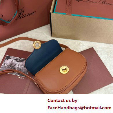 Loro Piana Mini Ghiera bag in Smooth Calfskin Brown 2025