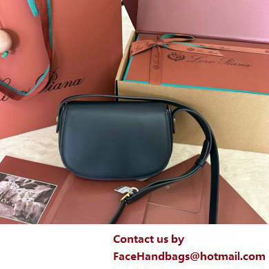 Loro Piana Mini Ghiera bag in Smooth Calfskin Dark Blue 2025