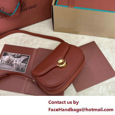 Loro Piana Mini Ghiera bag in Smooth Calfskin Deep Kummel 2025