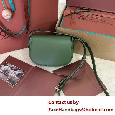 Loro Piana Mini Ghiera bag in Smooth Calfskin Green 2025 - Click Image to Close