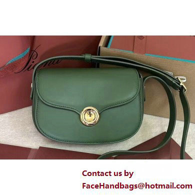 Loro Piana Mini Ghiera bag in Smooth Calfskin Green 2025