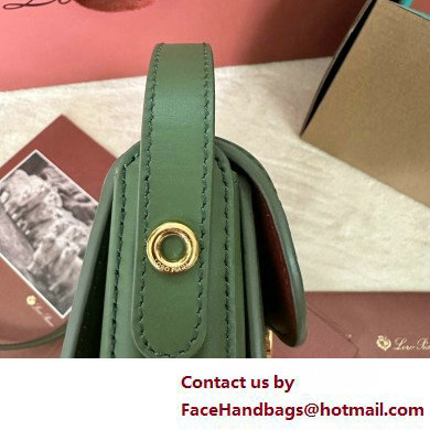 Loro Piana Mini Ghiera bag in Smooth Calfskin Green 2025