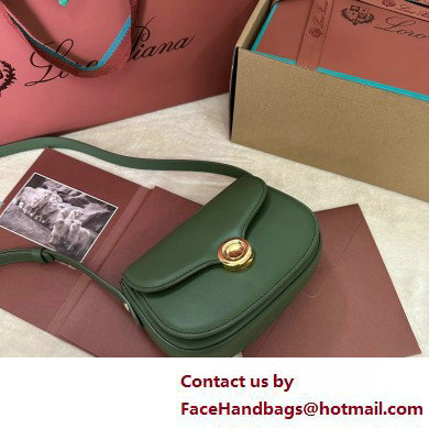 Loro Piana Mini Ghiera bag in Smooth Calfskin Green 2025