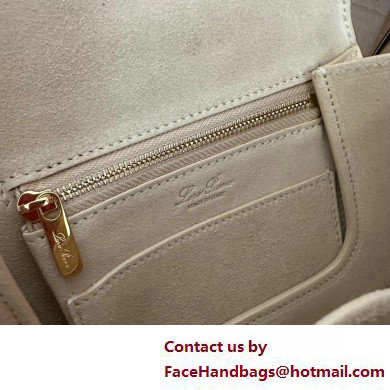 Loro Piana Mini Ghiera bag in Smooth Calfskin White 2025