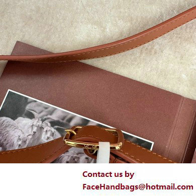 Loro Piana Small Ghiera bag in Smooth Calfskin Brown 2025