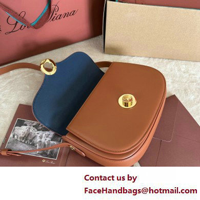 Loro Piana Small Ghiera bag in Smooth Calfskin Brown 2025