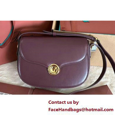 Loro Piana Small Ghiera bag in Smooth Calfskin Burgundy 2025