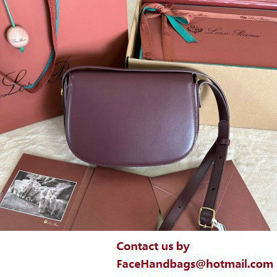 Loro Piana Small Ghiera bag in Smooth Calfskin Burgundy 2025