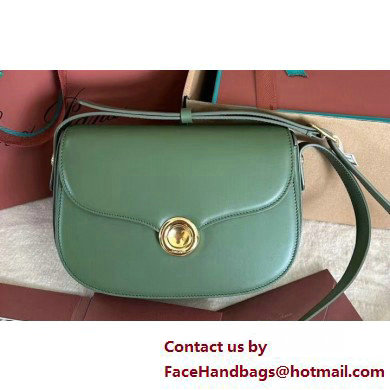 Loro Piana Small Ghiera bag in Smooth Calfskin Green 2025