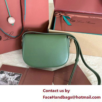 Loro Piana Small Ghiera bag in Smooth Calfskin Green 2025