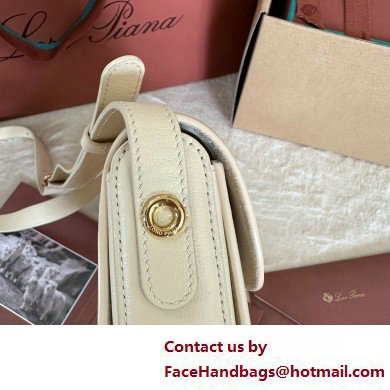 Loro Piana Small Ghiera bag in Smooth Calfskin White 2025