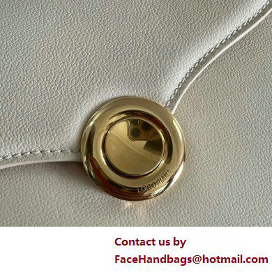 Loro Piana Small Ghiera bag in Smooth Calfskin White 2025