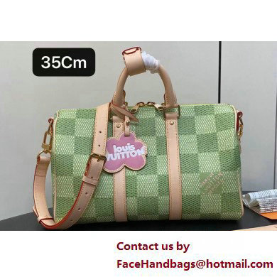 Louis Vuitton Damier Golf coated canvas Keepall Bandouliere 35 Bag N40671 Green 2025 - Click Image to Close