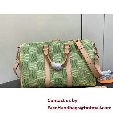 Louis Vuitton Damier Golf coated canvas Keepall Bandouliere 35 Bag N40671 Green 2025