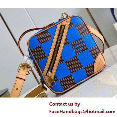 Louis Vuitton Damier Pop canvas Chess Messenger Bag N40547 Blue 2025 - Click Image to Close